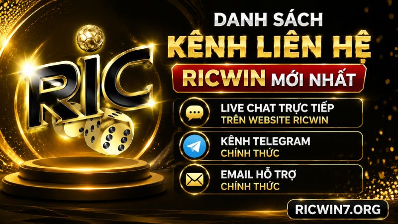 Các kênh liên hệ RICWIN phổ biến nhất